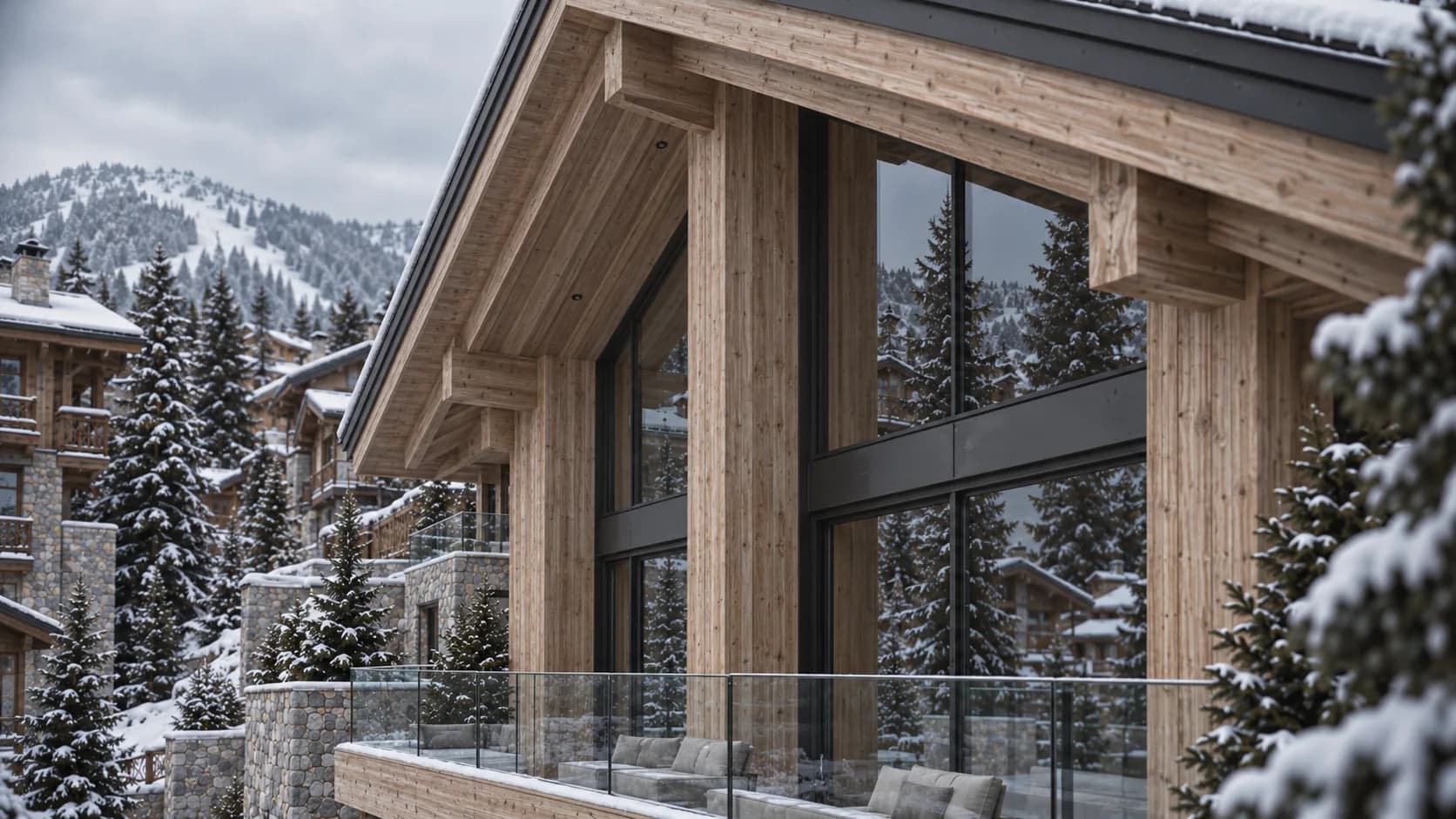 Détail de mise en œuvre — Épicéa massif