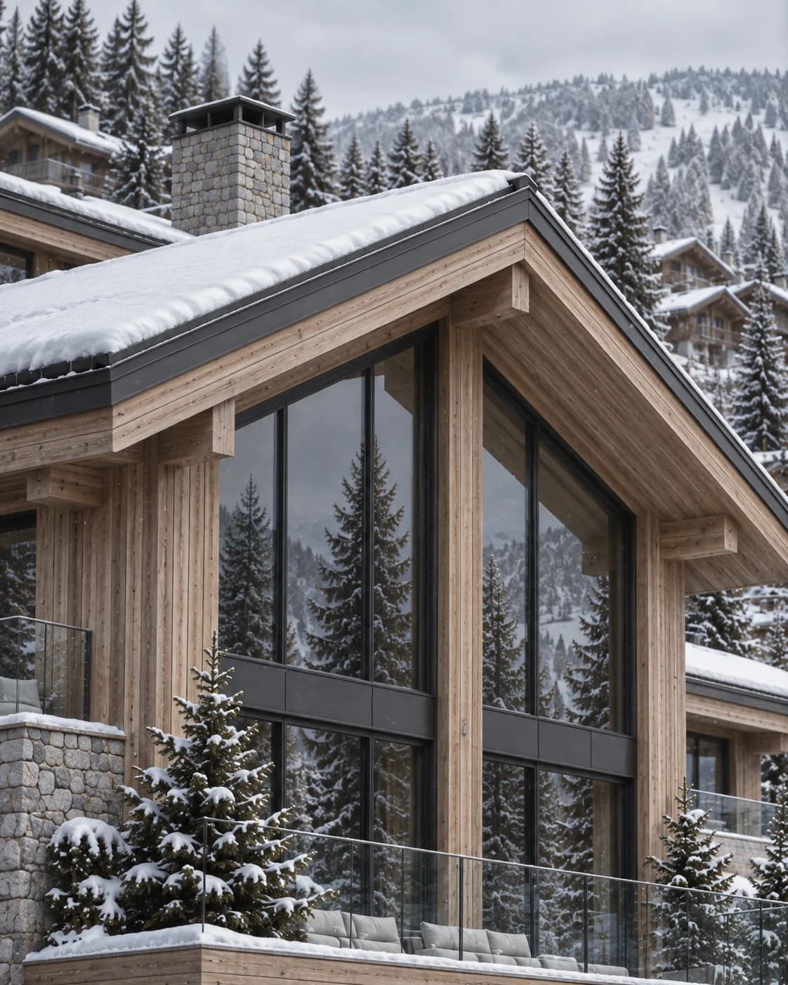 Détail de mise en œuvre — Pierre grise de Tarentaise